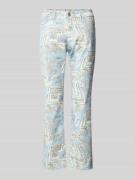 SEDUCTIVE Slim Fit Hose mit Allover-Print Modell 'CLAIRE' in Hellblau,...