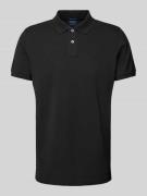 MCNEAL Poloshirt mit Label-Stitching in Black, Größe S