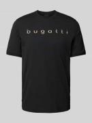 bugatti T-Shirt mit Logo-Print in Black, Größe M