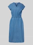 Esprit Jeanskleid mit V-Ausschnitt in Hellblau, Größe 36