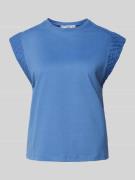 Mango T-Shirt mit Kappärmeln Modell 'MARIA' in Blau, Größe XS