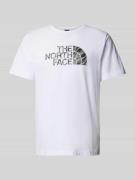 The North Face T-Shirt mit Label-Print Modell 'EASY' in Weiss, Größe X...