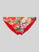 Banana Moon Bikini-Slip mit floralem Print Modell 'MAHALO' in Rot, Grö...