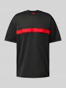 HUGO T-Shirt mit Label-Print Modell 'Dechilo' in Black, Größe S