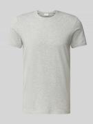 s.Oliver BLACK LABEL T-Shirt mit Rundhalsausschnitt in Hellgrau, Größe...