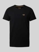 PME Legend T-Shirt mit Label-Patches Modell 'GUYVER' in Black, Größe L