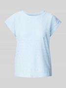 FREE/QUENT T-Shirt mit Lochstickerei Modell 'Blond' in Hellblau, Größe...