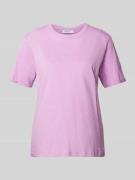 MSCH Copenhagen T-Shirt mit Label-Print Modell 'Terina' in Violett, Gr...