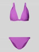 Shiwi Bikini im unifarbenen Design in Lila, Größe 36
