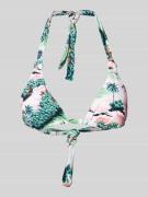 TOMMY HILFIGER Bikini-Oberteil mit Allover-Print in Offwhite, Größe XS