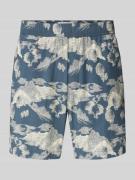 SELECTED HOMME Loose Fit Shorts mit Allover-Muster Modell 'AIR' in Mar...