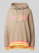 miss goodlife Oversized Hoodie mit Label-Print Modell 'Amore' in Sand,...