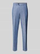Hiltl Anzughose aus Leinen Modell 'PARMA' in Blau, Größe 25