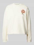 Knowledge Cotton Apparel Sweatshirt mit floralem Print in Offwhite, Gr...