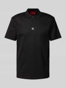 HUGO Regular Fit Poloshirt mit Label-Badge Modell 'Deabono' in Black, ...