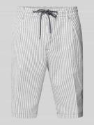 JOOP! Jeans Regular Fit Bermudas mit Bindegürtel Modell 'RUBY' in Dunk...
