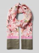 More & More Schal mit floralem Print in Rose, Größe One Size