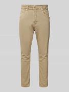 GABBA Tapered Fit Jeans im 5-Pocket-Design Modell 'Alex' in Beige, Grö...