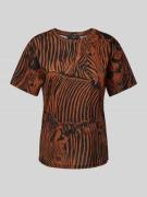 Weekend Max Mara T-Shirt mit Animal-Print Modell 'ELOISA' in Cognac, G...