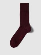 Falke Socken in melierter Optik in Bordeaux, Größe 39/40