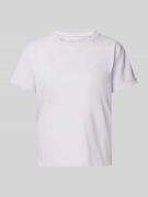 OPUS T-Shirt mit Motiv-Stitching Modell 'Serz' in Flieder, Größe 36