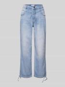 Rich & Royal Regular Fit Jeans mit Tunnelzügen in Jeansblau, Größe 28/...