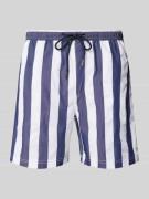 Bruun & Stengade Regular Fit Badehose mit Label-Detail Modell 'BAHIA' ...