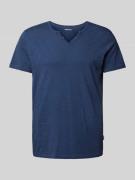 Blend T-Shirt in Melange-Optik Modell 'NOOS' in Marine, Größe S