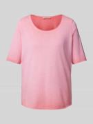 Smith and Soul T-Shirt mit Rollsaum in Pink, Größe XS