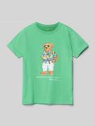 Polo Ralph Lauren Kids T-Shirt mit Label-Print in Hellgruen, Größe 92