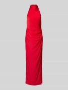 Unique Abendkleid mit Raffungen in Rot, Größe 42