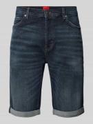 HUGO Tapered Fit Jeansshorts im 5-Pocket-Design Modell '634' in Dunkel...