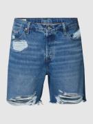 Levi's Plus PLUS SIZE Jeansshorts im Used-Look Modell 'PLUS 501' in Je...