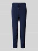 Christian Berg Woman Tapered Fit Stoffhose mit Tunnelzug in Dunkelblau...