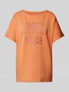 Soyaconcept T-Shirt mit Motiv-Print Modell 'Banu' in Rostrot, Größe XS