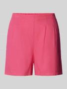 Vero Moda High Waist Shorts aus Viskose-Leinen-Mix in Pink, Größe M