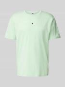 Tommy Jeans Regular Fit T-Shirt mit Label-Stitching in Mint, Größe M