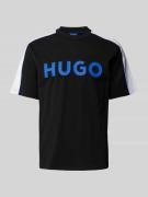 Hugo Blue T-Shirt mit Logo-Print in Black, Größe M