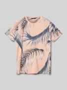 CARS JEANS T-Shirt mit Allover-Print Modell 'Torro' in Apricot, Größe ...