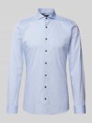 OLYMP No. Six Super Slim Fit Business-Hemd mit Haifischkragen in Bleu,...