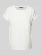 Vero Moda T-Shirt mit Lochstickerei Modell 'TASSA' in Weiss, Größe XS