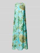 Emily Van den Bergh Maxikleid aus Viskose mit floralem Muster in Ocean...