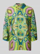 Smith and Soul Bluse mit Allover-Muster und 3/4-Arm in Neon Gelb, Größ...