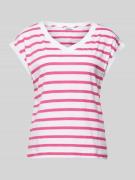 Esprit T-Shirt mit Kappärmeln in Pink, Größe M