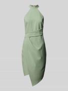 Lipsy Knielanges Kleid in unifarbenem Design in Hellgruen, Größe 36