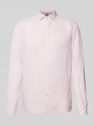 Cinque Regular Fit Freizeithemd aus Leinen Modell 'Steven' in Pink, Gr...