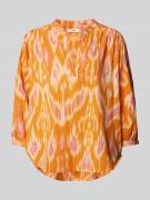 Oilily Bluse mit Tunikakragen Modell 'BARABAS' in Orange, Größe 34