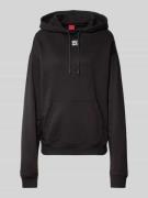 HUGO Oversized Hoodie mit Label-Print Modell 'Delfinia' in Black, Größ...