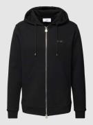 Balr. Regular Fit Sweatjacke mit Reißverschluss in Black, Größe L