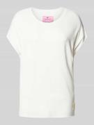 Lieblingsstück T-Shirt mit Label-Detail Modell 'Karista' in Offwhite, ...